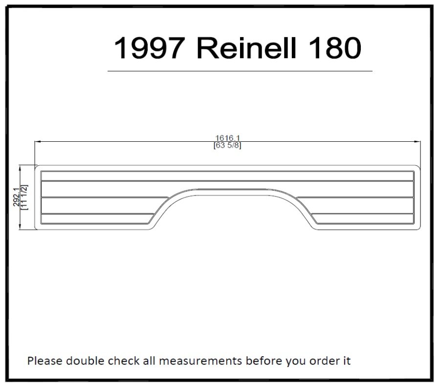1997 Reinell 180 Swim Platform Pad Boat EVA Teak Decking 1/4" 6mm