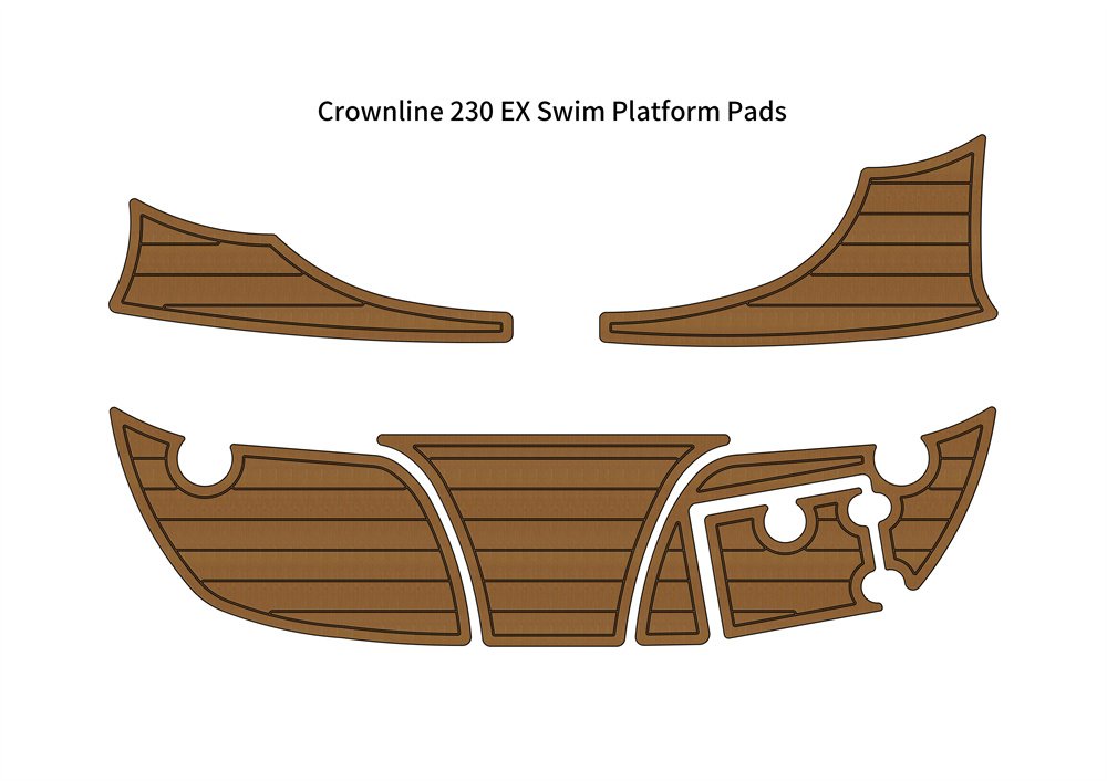 Crownline 230 EX Swim Platform Step Boat EVA Faux Foam Teak Deck Floor Pad Mat