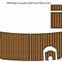 2002 Re-gal Commodore 3060 Swim Platform Boat EVA Faux Foam Teak Deck Floor Pad