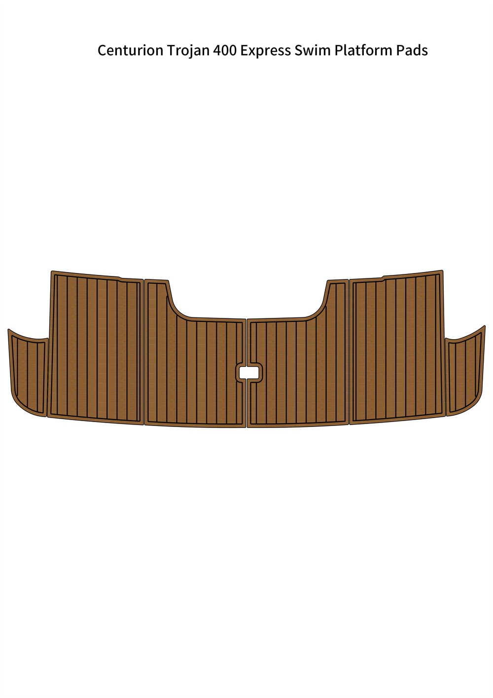 Centurion Trojan 400 Express Swim Platform Mat Boat EVA Foam Teak Deck Floor Pad