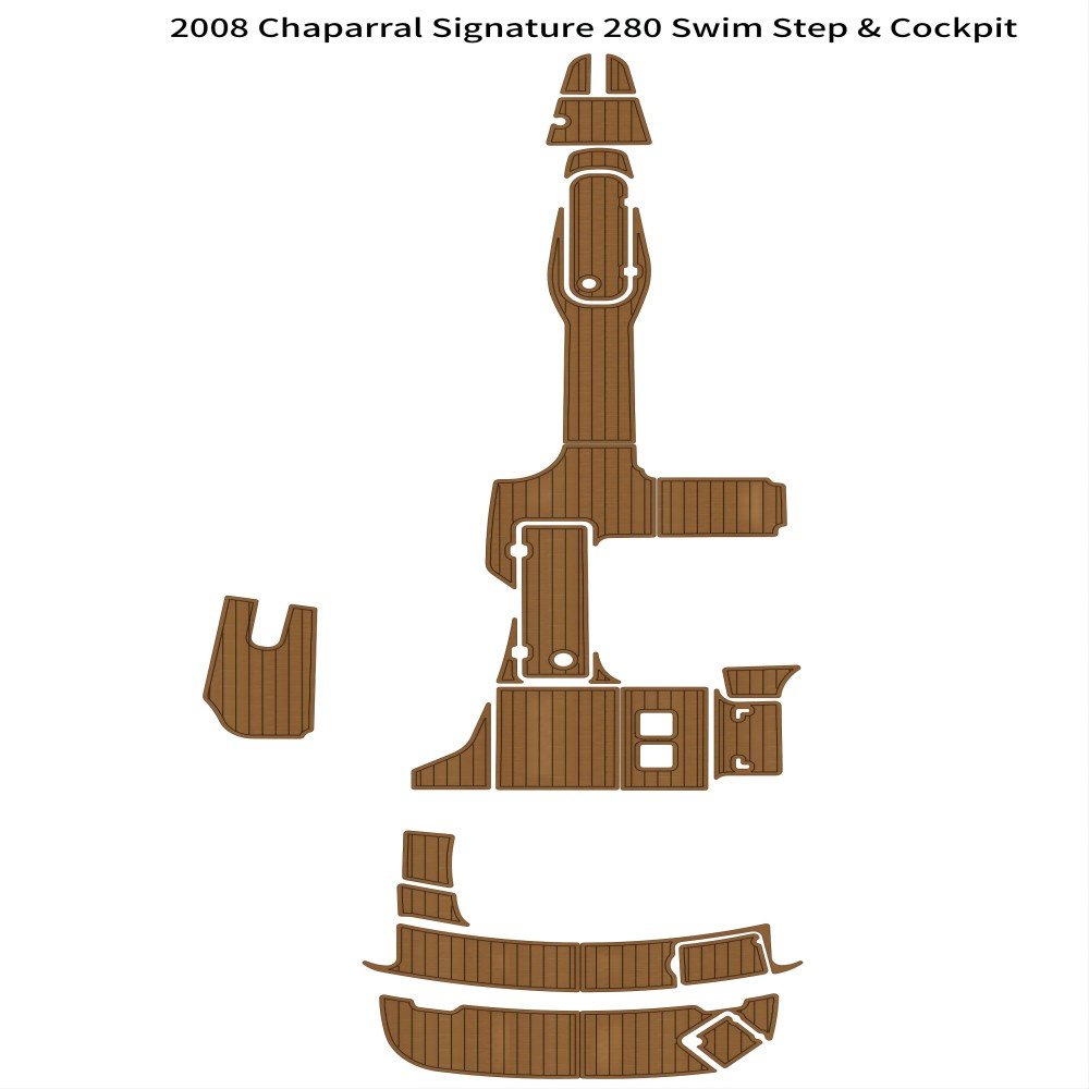 2008 Chaparral Signature 280 Swim Swim Platform Cockpit Boat EVA Teak Floor Pad
