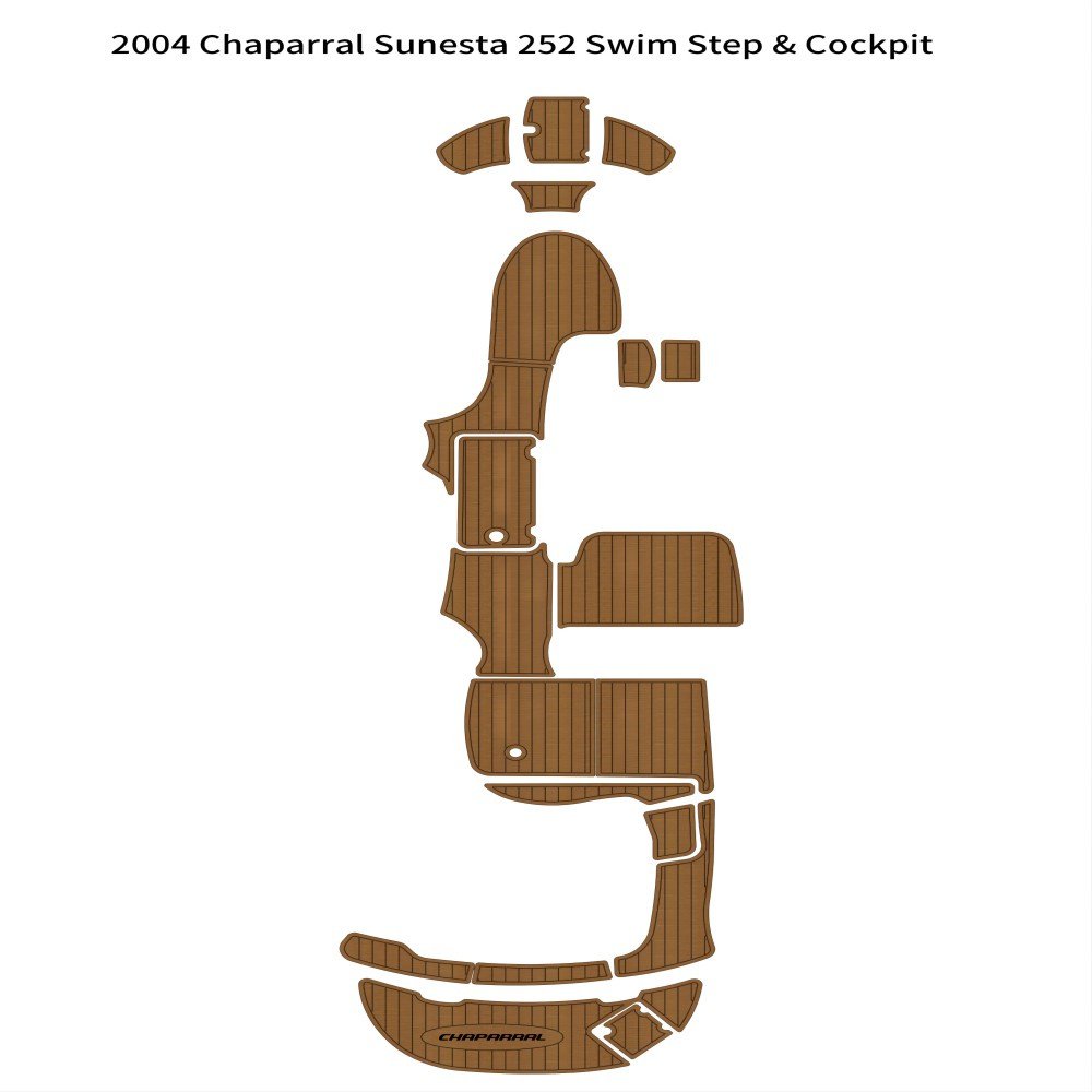 2004 Chaparral Sunesta 252 Swim Platform Cockpit Boat EVA Teak Deck Floor Pad