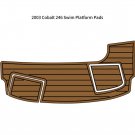 2003 Cobalt 246 Swim Platform Step Pad Boat EVA Foam Faux Teak Deck Floor Mat