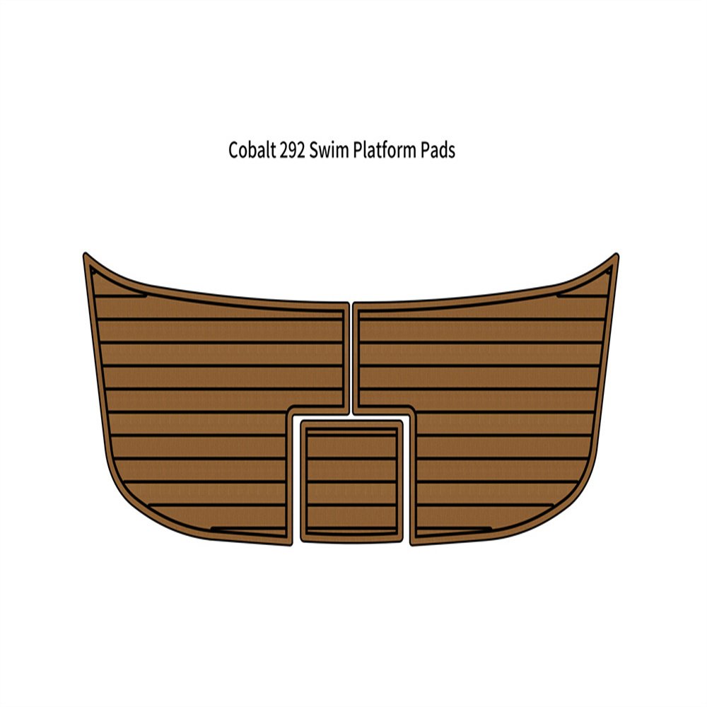 Cobalt 292 Swim Platform Step Pad Boat EVA Foam Faux Teak Deck Floor Mat
