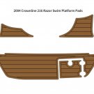 2004 Crownline 216 Razor Swim Platform Boat EVA Faux Foam Teak Deck Floor Pad