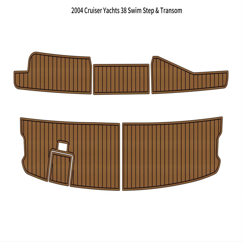 2004 Cruiser Yachts 38 Swim Platform Transom Pad Boat EVA Foam Teak Deck Floor