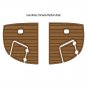 Four Winns 274 Swim Platform Step Boat EVA Foam Faux Teak Deck Floor Pad Mat