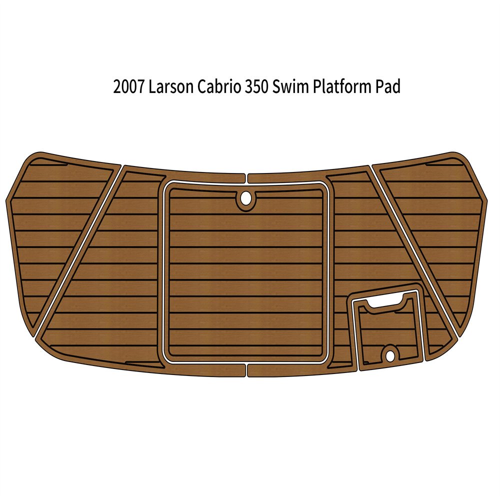 2007 Larson Cabrio 350 Swim Platform Step Mat Boat EVA Foam Teak Deck Floor Pad