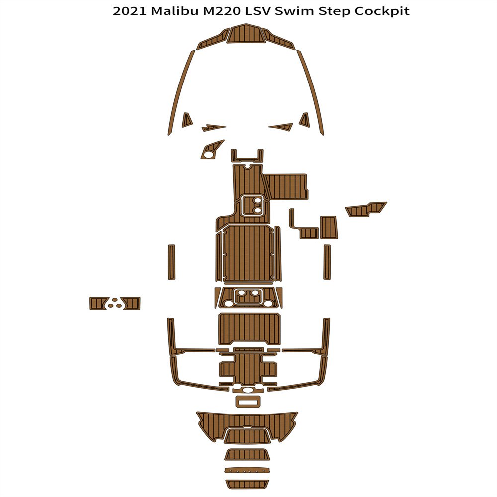 2021 Malibu M220 LSV Swim Platform Cockpit Pad Boat EVA Foam Teak Deck Floor Mat