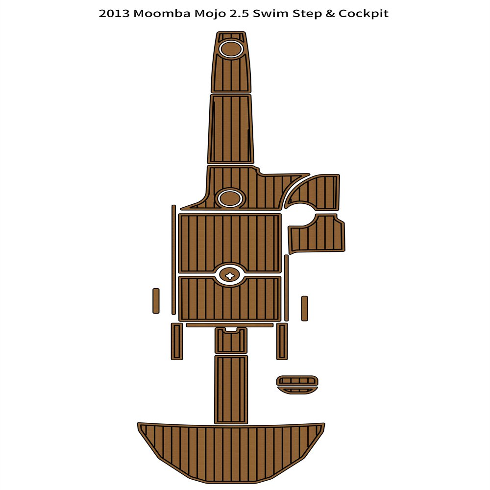 2013 Moomba Mojo 2.5 Swim Step Cockpit Mat Boat EVA Foam Teak Deck Flooring Pad