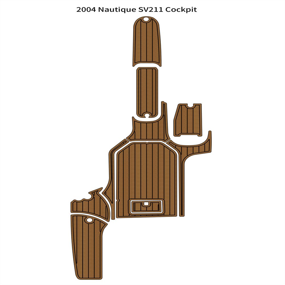 2004 Nautique SV211 Cockpit Pad Boat EVA Foam Faux Teak Deck Floor Mat Flooring