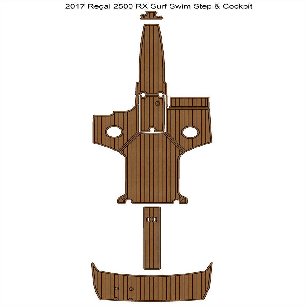 2017 Regal 2500 RX Surf Swim Step Cockpit Boat EVA Faux Foam Teak Deck Floor Pad