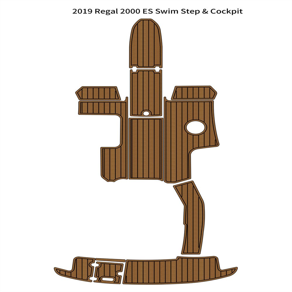 2019 Regal 2000 ES Swim Platform Cockpit Pad Boat EVA Foam Teak Deck Floor Mat