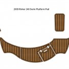 2009 Rinker 248 Swim Platform Step Pad Boat EVA Foam Faux Teak Deck Floor Mat