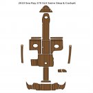 2010 Sea Ray 270 SLX Swim Platform Cockpit Pad Boat EVA Foam Teak Floor Mat