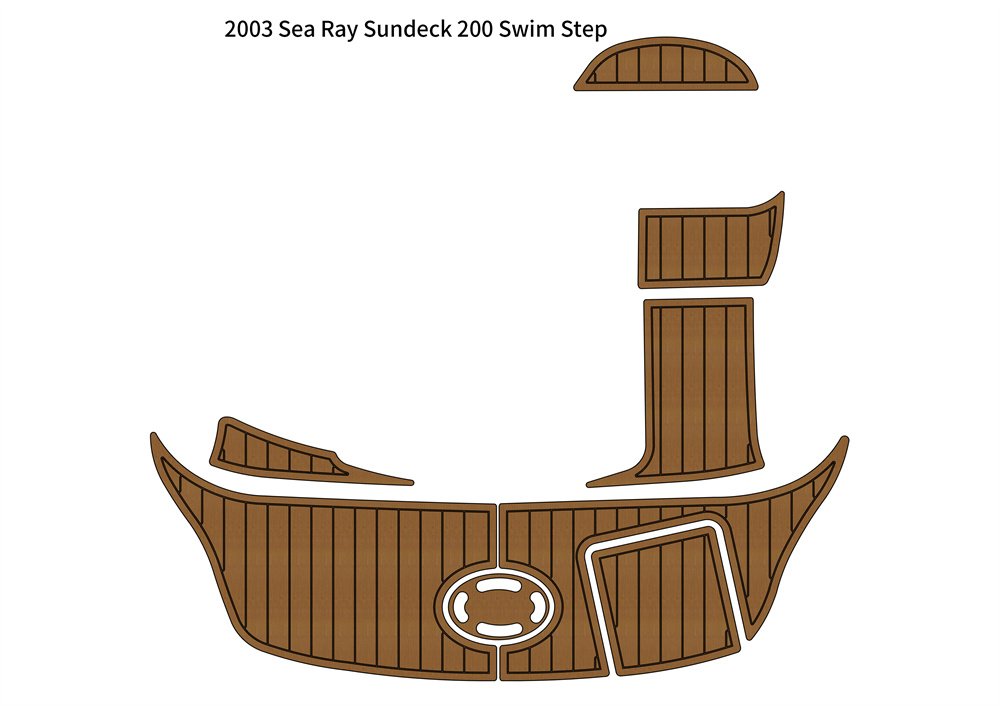 2003 Sea Ray Sundeck 200 Swim Platform Platform Pad Boat EVA Foam Teak Floor Mat