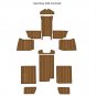 Sea Ray 200 Cockpit Pad Boat EVA Foam Faux Teak Deck Floor Mat Flooring