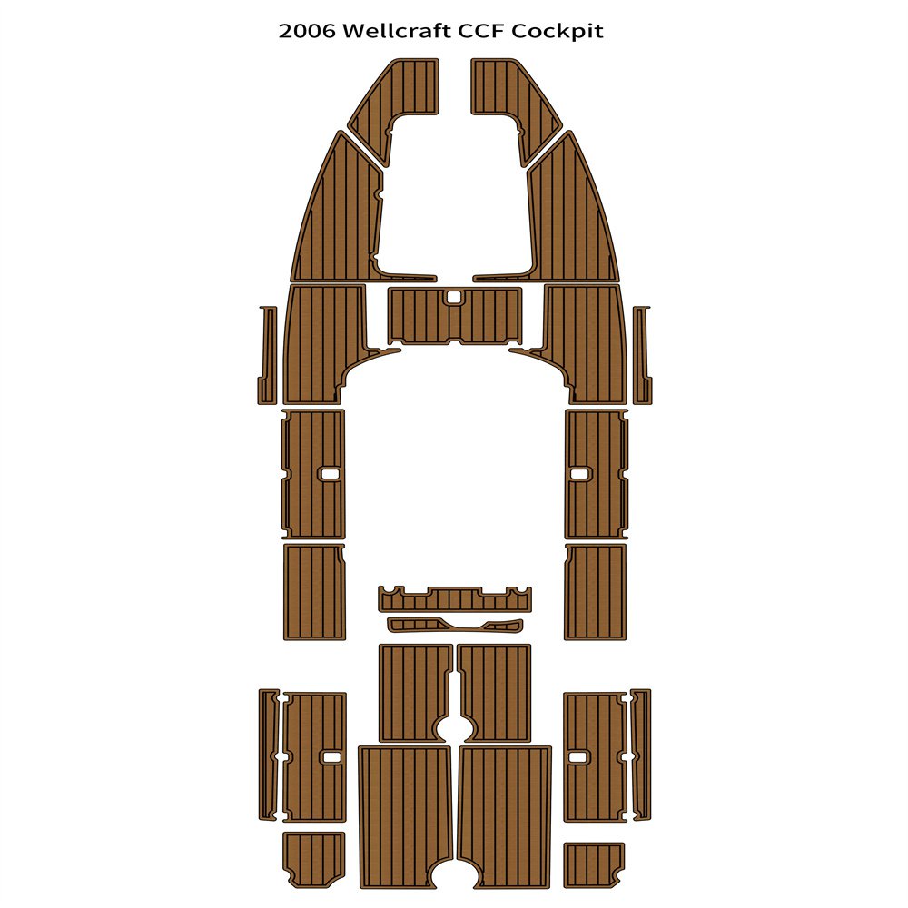2006 Wellcraft CCF Swim Step Platform Cockpit Pad Boat EVA Foam Teak Floor Mat