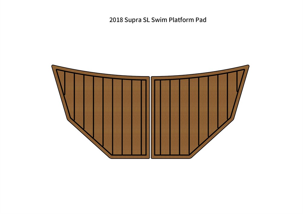 2018 Supra SL Swim Platform Boat EVA Faux Foam Teak Deck Floor Pad
