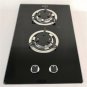 2 Burner LPG Gas Stove Hob Tempered Glass 500*300*70mm Boat Caravan RV GR-B004