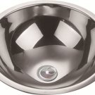 Stainless Steel Round Sink 340*150mm Polished Golden Painted RV Caravan GR-560