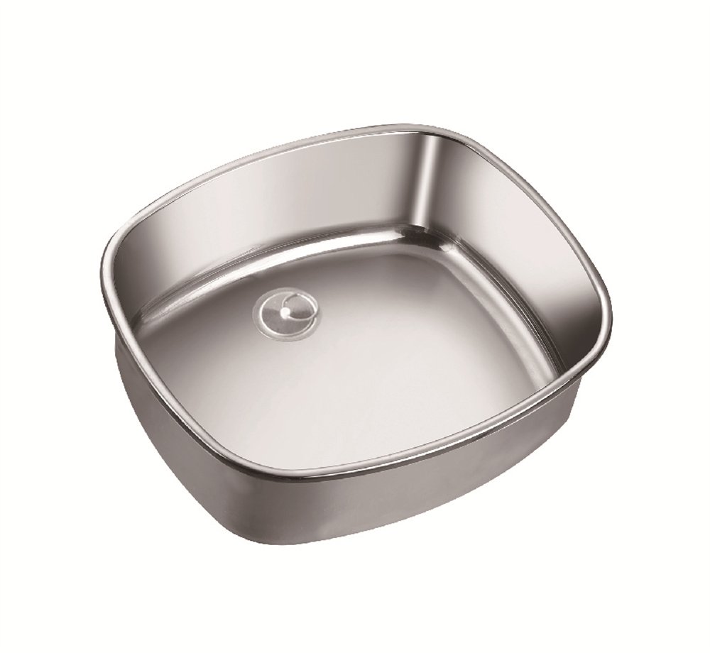Stainless Steel Sink Hand Wash Basin 480*420*160mm RV Caravan Camper Boat GR-569