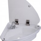 White Acrylic Sink Basin With Lid 480*480*145mm Boat Caravan Camper RV GR-Y007A