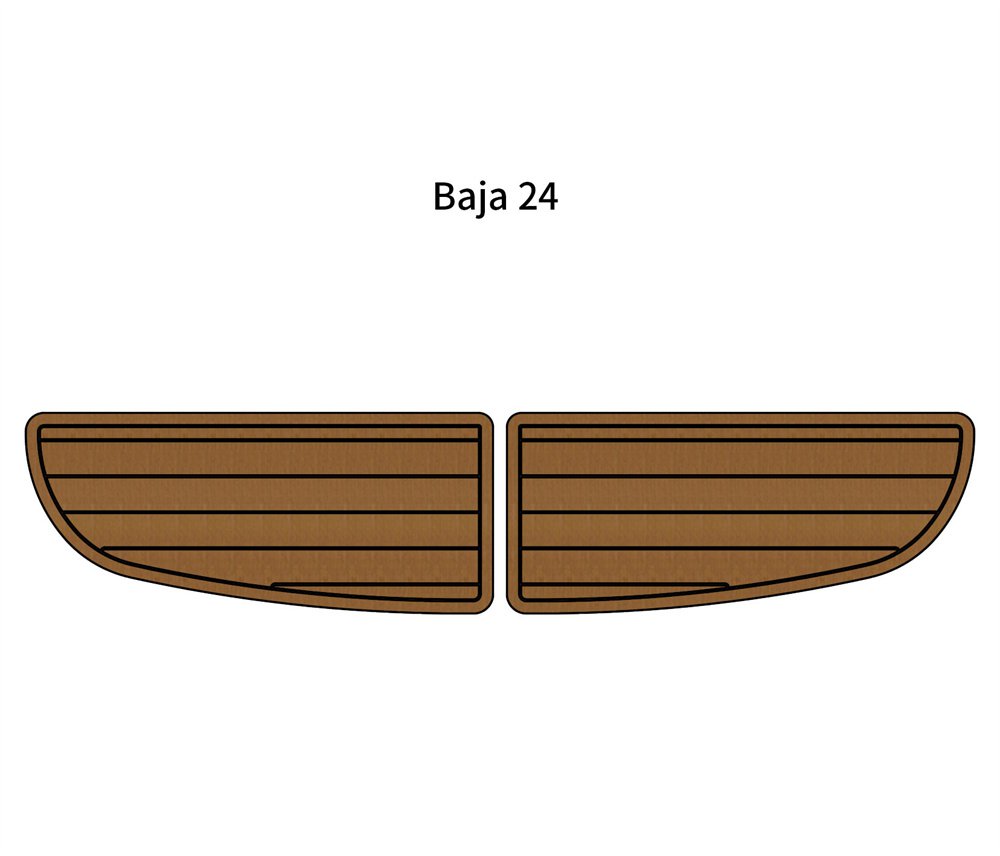 Baja 24 Swim Platform Step Mat Boat EVA Faux Foam Teak Deck Floor Pad Flooring