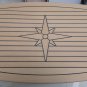 Teak Composite WPC Table Top Caulked Slats Nautic Star 610x940mm Marine Boat RV