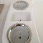 White ABS Plastic Table Top With Table Leg 863x457x101mm Marine Boat Caravan RV