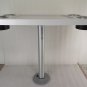 White ABS Plastic Table Top With Table Leg 863x457x101mm Marine Boat Caravan RV