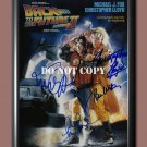 Back to The Future II Cast Signed Autographed Photo Poster A4 8.3x11.7"" MO1752A4