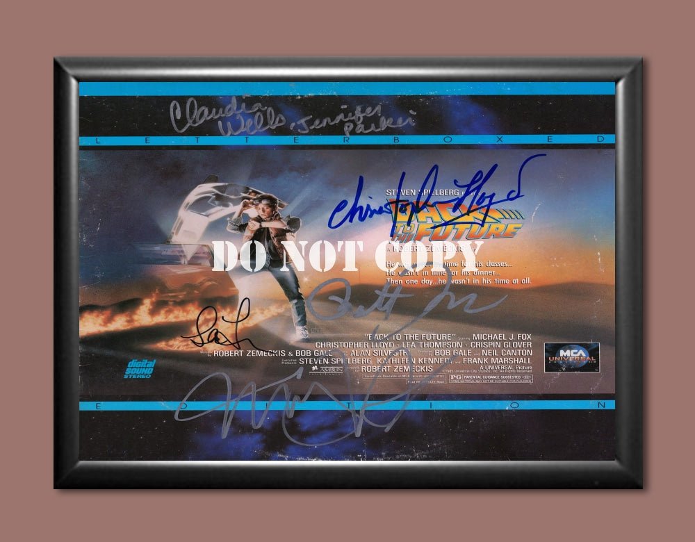 Back To The Future Cast Signed Autographed Photo Poster A4 8.3x11.7"" MO1751A4