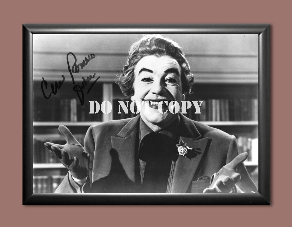 The Joker Cesar Romero Signed Autographed Photo Poster A4 8.3x11.7"" MO1739A4