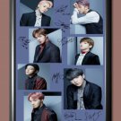 BTS Bangtan Boys Signed Autographed Photo Poster A4 8.3x11.7"" MU1413A4