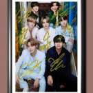 BTS Bangtan Boys Signed Autographed Photo Poster A4 8.3x11.7"" MU1417A4