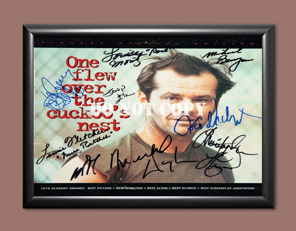 One Flew Over the Cuckoo's Nest Cast Signed Autographed Photo Poster A3 11.7x16.5"" MO1958A3