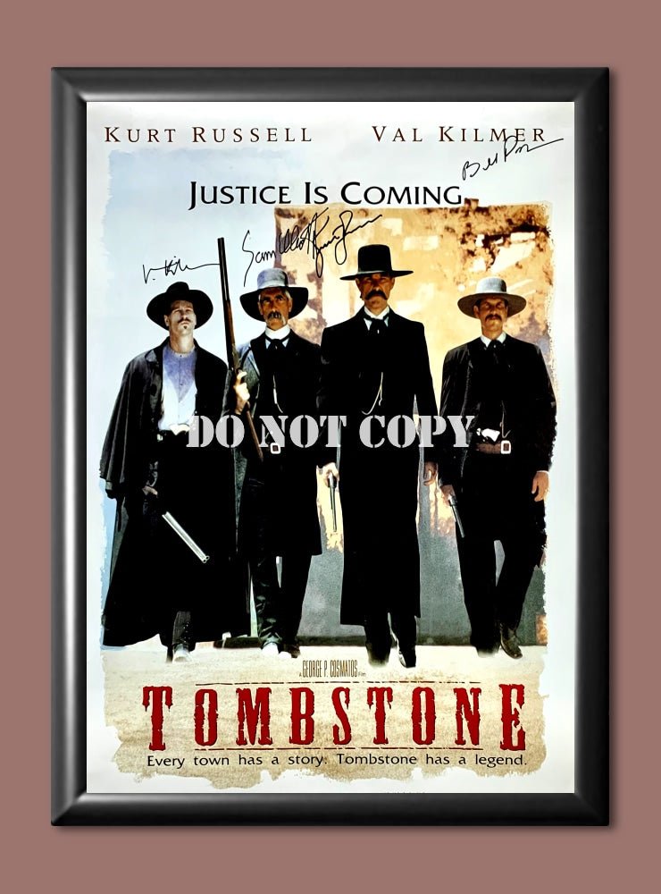 Tombstone Cast Signed Autographed Photo Poster A2 16.5x23.4"" MO1722A2