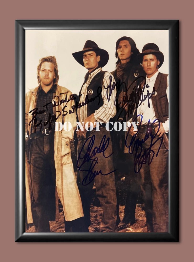 Young Guns Cast Signed Autographed Photo Poster A2 16.5x23.4"" MO1710A2