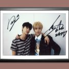 BTS Bangtan Boys Doyoung and Yuta Signed Autographed Photo Poster A2 16.5x23.4"" MU1420A2