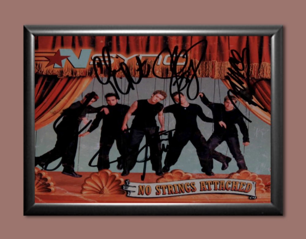 NSYNC Signed Autographed Photo Poster A2 16.5x23.4"" MU1428A2