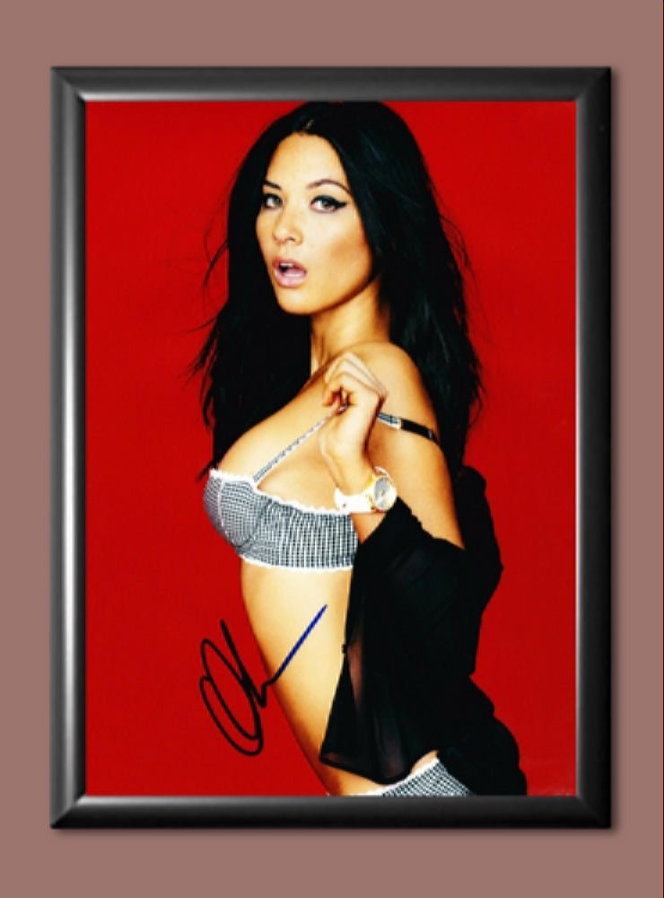 Olivia Munn Signed Autographed Photo Poster A3 11.7x16.5"" MO2560A3