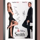 Mr and Mrs Smith Angelina Jolie Brad Pitt Signed Autographed Photo Poster A2 16.5x23.4"" MO2312A2