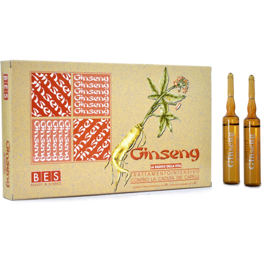 Ginseng Intensive Lotion Hair Loss Treatment BES 12 Vials x 10 ml