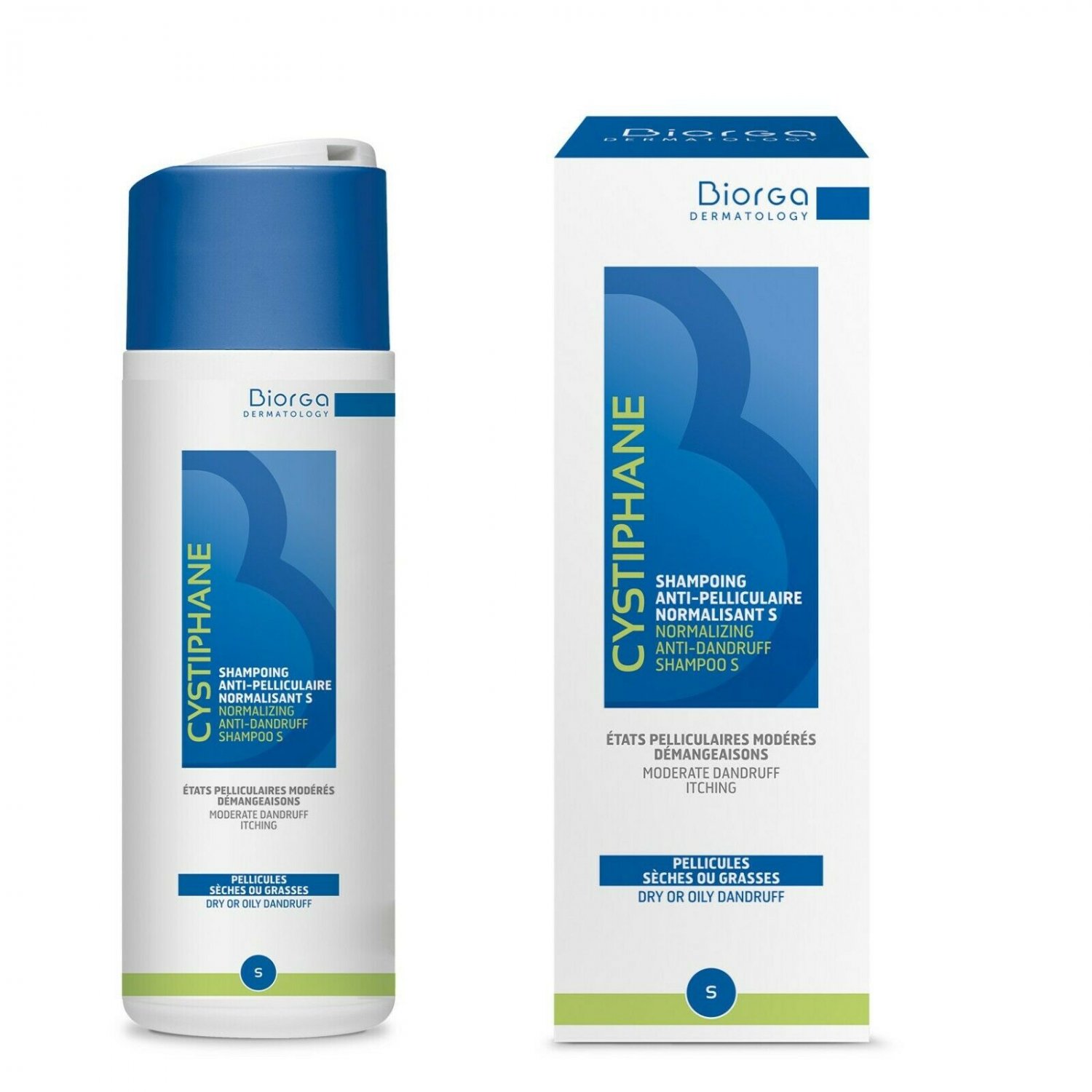 Biorga Cystiphane S Anti-Dandruff Normalizing Shampoo 200 ml