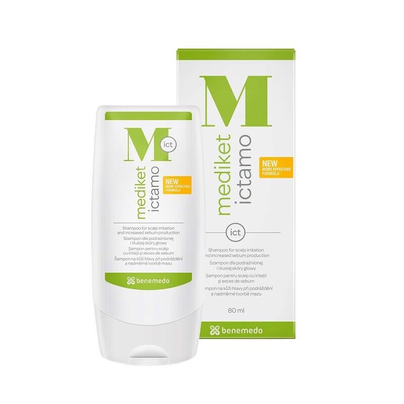 Mediket Ictamo 80 ml Shampoo For Scalp With Irritation And Excess Sebum