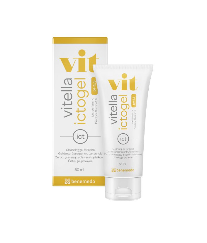 Vitella Ictogel 50 ml Washing Gel For Oily And Acne-Prone Skin - Benemedo