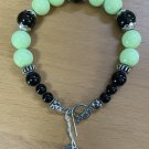 NEW Gemstone Bracelet Personalized Black Jade & Green Apple Turquoise FREE SHIPPING