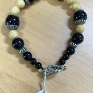 NEW Gemstone Bracelet Personalized Black & Yellow Jade FREE SHIPPING