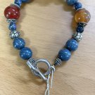 NEW Gemstone Bracelet Personalized Blue Coral & Carnelian